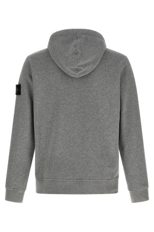 Logo badge hoodie Gray