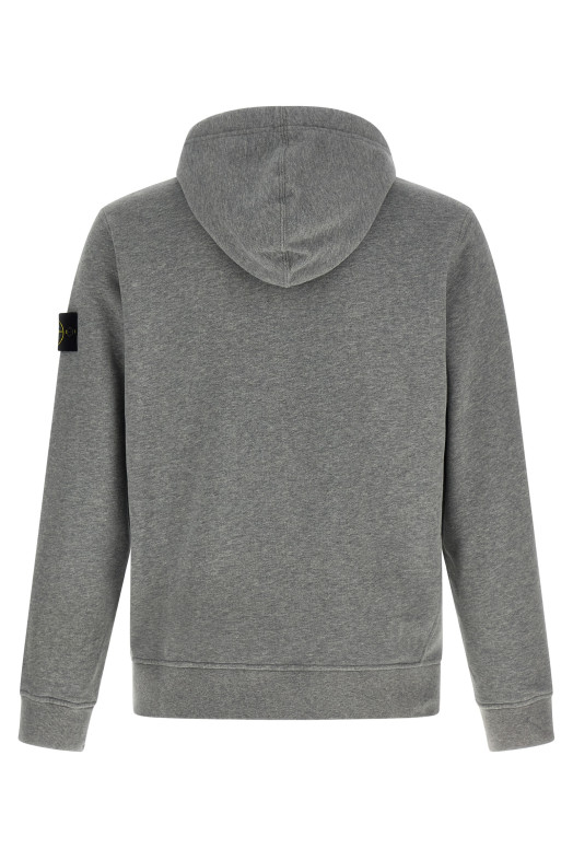 Logo badge hoodie Gray