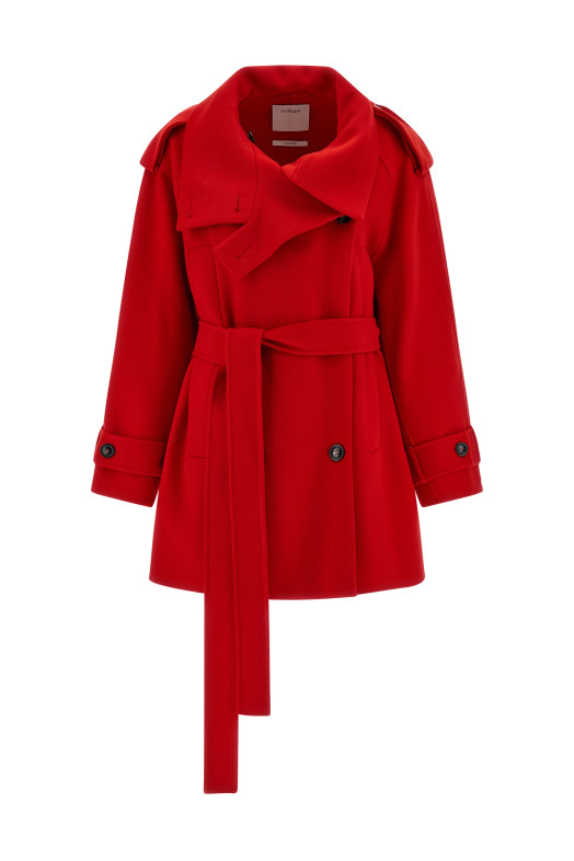 'Bouquet1234' trench coat Red