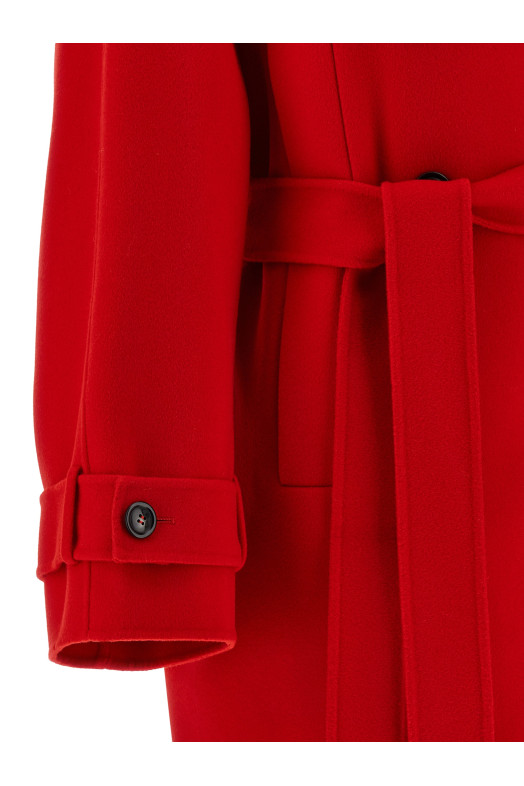 'Bouquet1234' trench coat Red