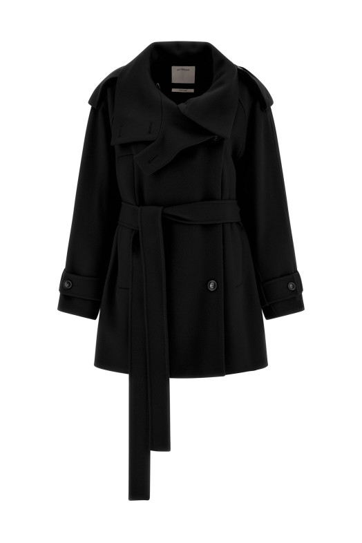 'Bouquet1234' trench coat Black