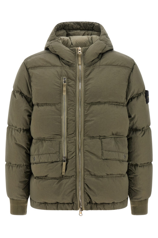 Metal Nylon down jacket Green