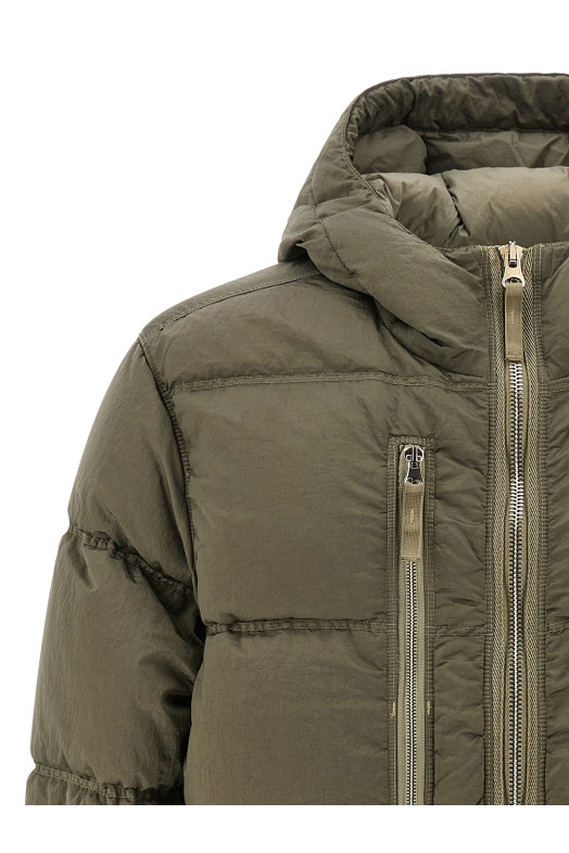 Metal Nylon down jacket Green
