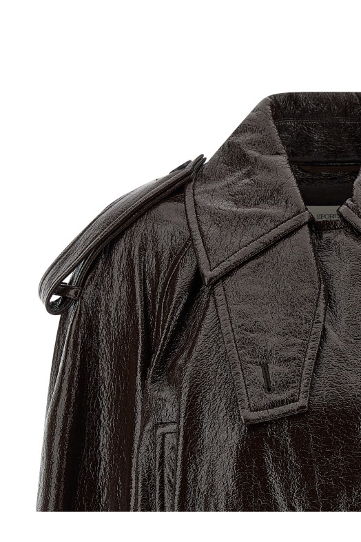 'Beta1234' trench coat Brown