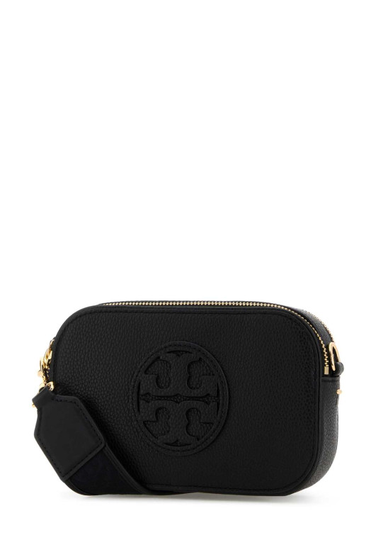 Black leather mini Miller crossbody bag TORY BURCH (171956)