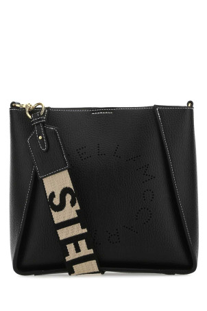 Black alter mat mini Stella Logo shoulder bag Black STELLA McCARTNEY (700073WP0057)