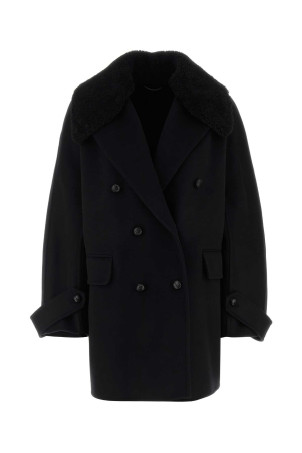 Black wool coat ERMANNO SCERVINO (D476D702SHNKW)