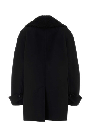 Black wool coat ERMANNO SCERVINO (D476D702SHNKW)
