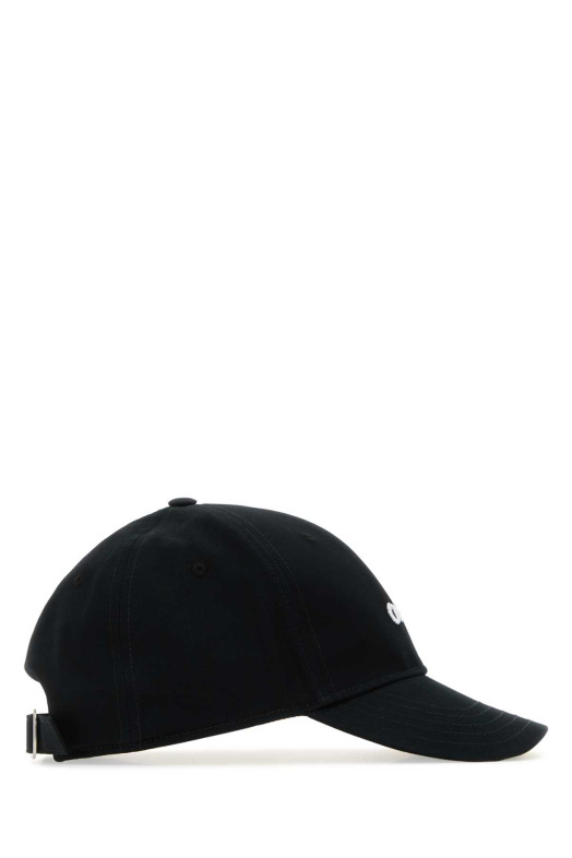 Black cotton baseball cap OFF WHITE (OMLB06DC99FAB001)