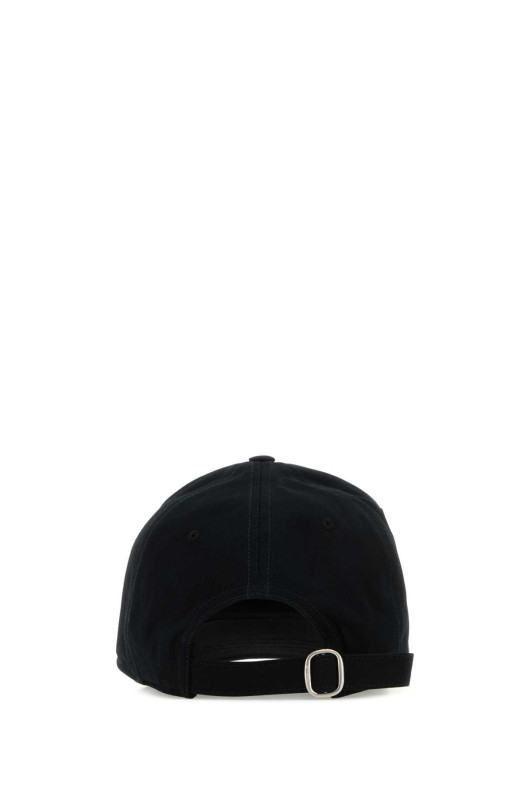 Black cotton baseball cap OFF WHITE (OMLB06DC99FAB001)