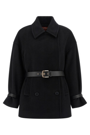 'Pausa' coat Black