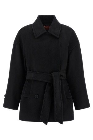 'Pausa' coat Black