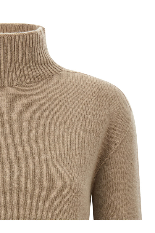 Свитер с высоким воротником «Quercia» Бежевый 2529366153600003