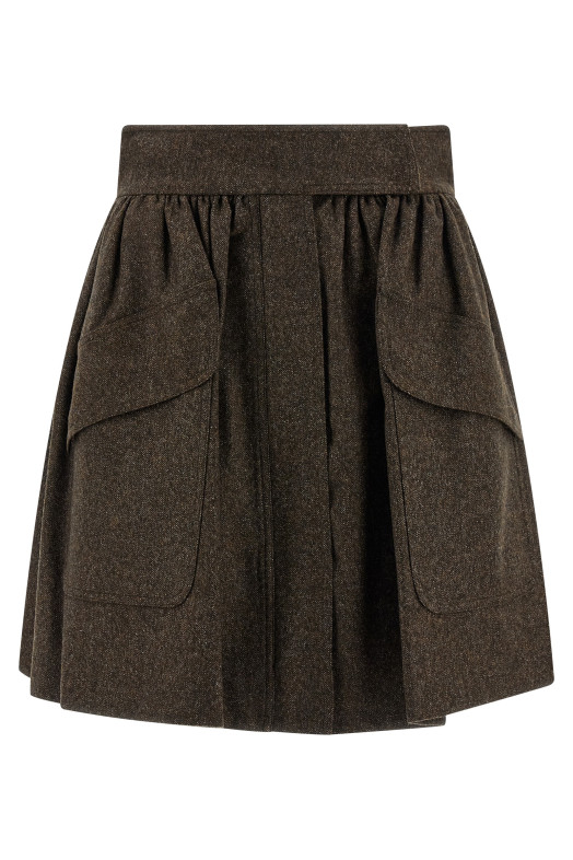 Юбка «Bernini 1234» коричневого цвета 2521106503600001