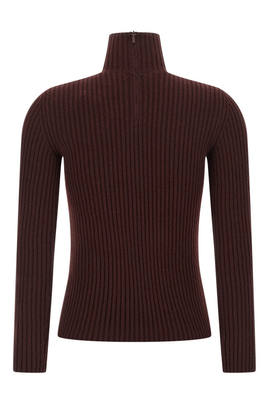 'Aral1234' turtleneck sweater Bordeaux