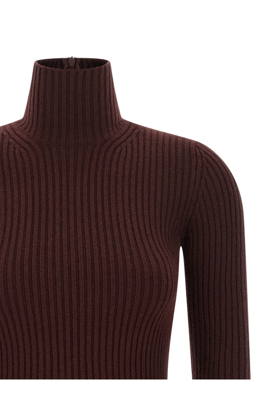 'Aral1234' turtleneck sweater Bordeaux