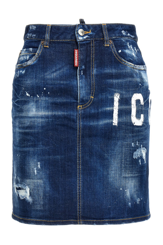 Джинсовая юбка «Icon Spray» Синяя S80MA0011S30342470