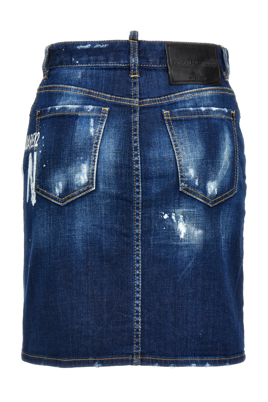 Джинсовая юбка «Icon Spray» Синяя S80MA0011S30342470