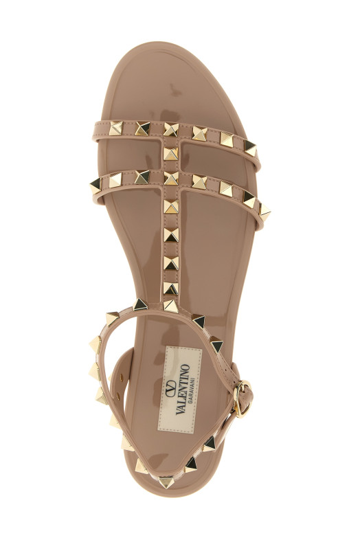 Сандалии Valentino Garavani «Rockstud» Розовые W2S0H38PVSP45