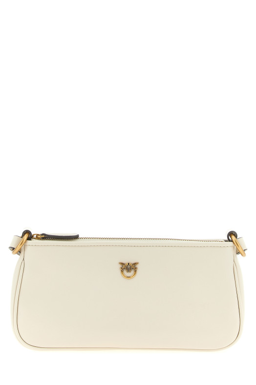 'Half Moon Baguette' mini crossbody bag White