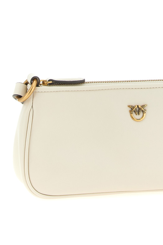 'Half Moon Baguette' mini crossbody bag White