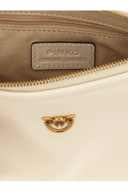 'Half Moon Baguette' mini crossbody bag White