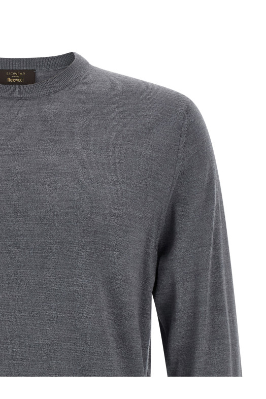 Шерстяной свитер Flexwool Серый ZANONE 810234Z0290N7284