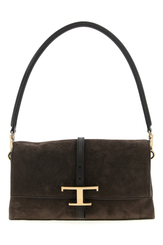 'T Timeless' mini shoulder bag Brown