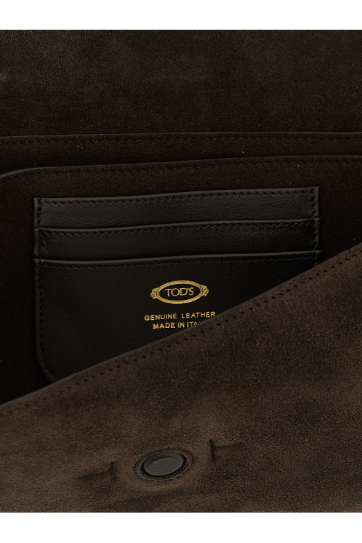 'T Timeless' mini shoulder bag Brown