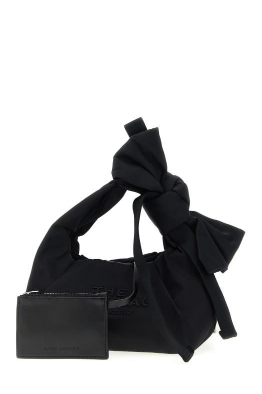 'The Bow Nylon Mini Sack' handbag Black