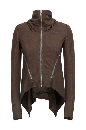 'Zipped  Naska Biker' jacket Brown