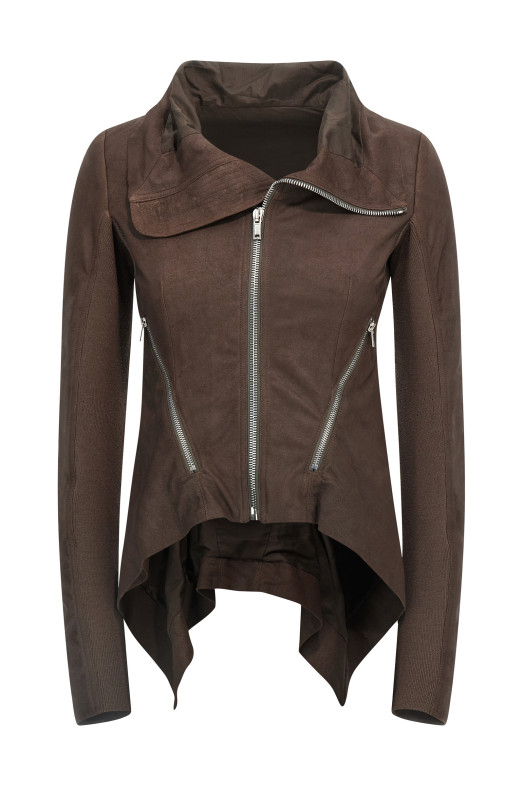 'Zipped  Naska Biker' jacket Brown