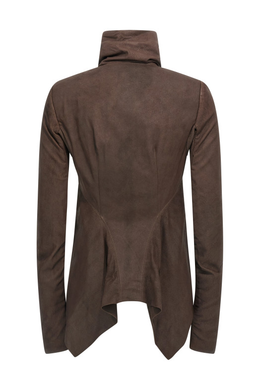 'Zipped  Naska Biker' jacket Brown