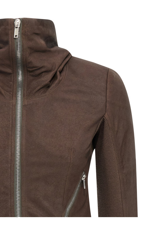 'Zipped  Naska Biker' jacket Brown