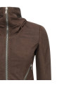 'Zipped  Naska Biker' jacket Brown