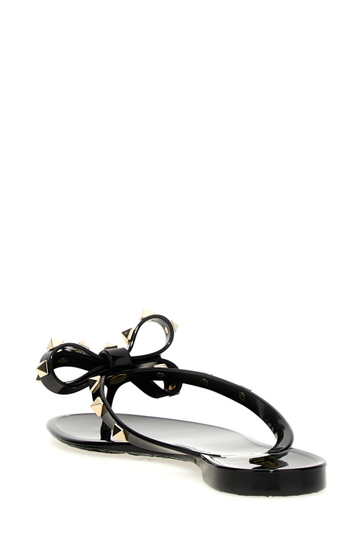 Сандалии Valentino Garavani «PM Thong Rockstud» Черный W2S0552PVS0NO
