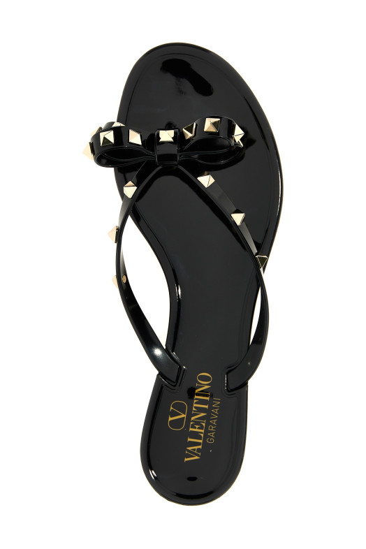 Сандалии Valentino Garavani «PM Thong Rockstud» Черный W2S0552PVS0NO