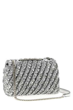 Небольшая сумка через плечо «Кира» Серебристая 169109040