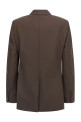 Тропический роскошный шерстяной блейзер коричневого цвета BRUNELLO CUCINELLI M0W077038C019