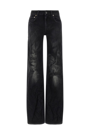 Wide leg jeans Black