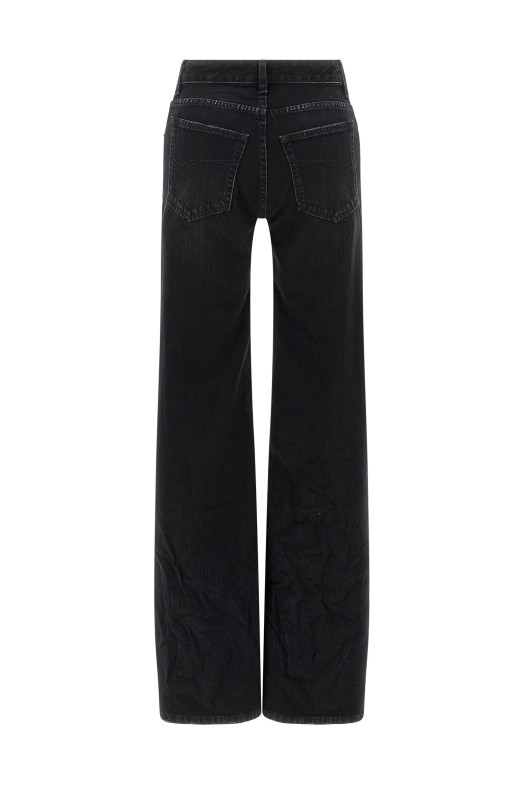 Wide leg jeans Black