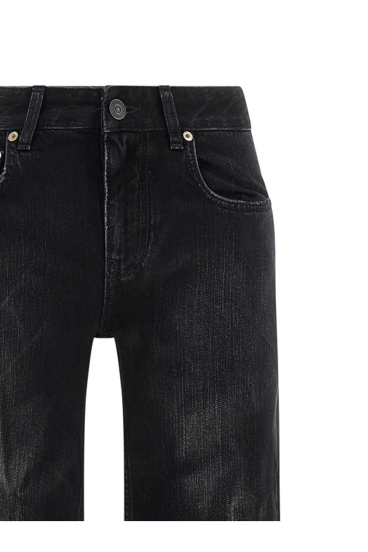 Wide leg jeans Black