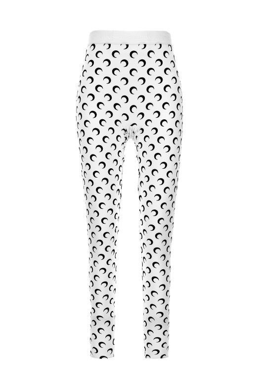 'Moon Printed Jersey' leggings Black-grey