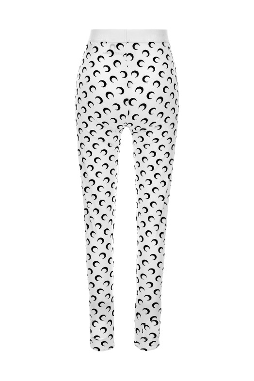 'Moon Printed Jersey' leggings Black-grey