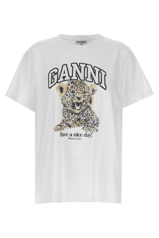 'Leopard' T-shirt White