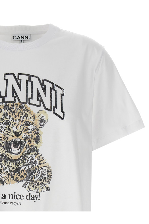 'Leopard' T-shirt White