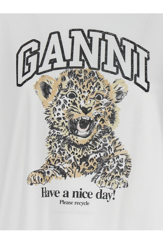 'Leopard' T-shirt White