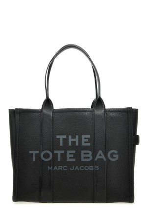 Shopping 'The Leather Large Tote' Black