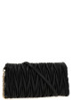 Logo matelassé clutch Black
