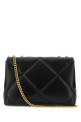 Black leather Kira shoulder bag TORY BURCH (154704)